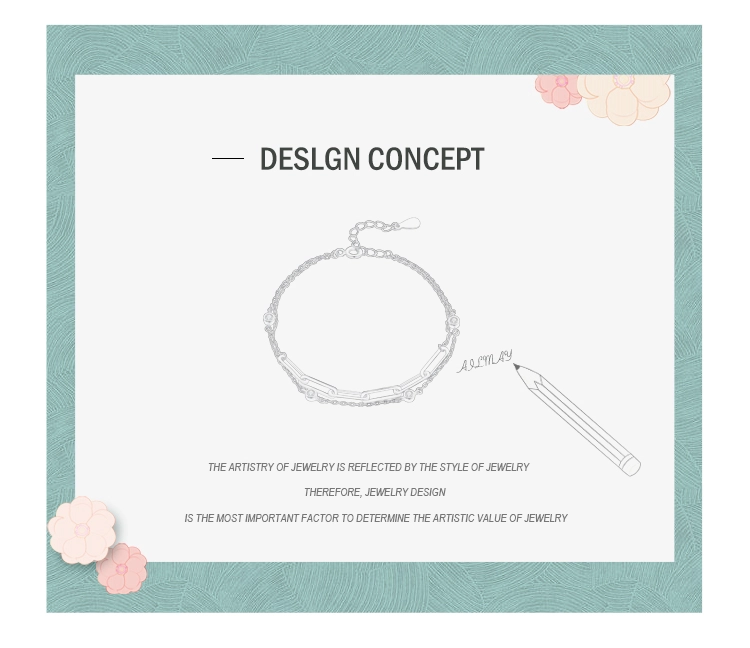 Luxury Round Zirconia Adjustable Chain Bracelet 925 Sterling Silver