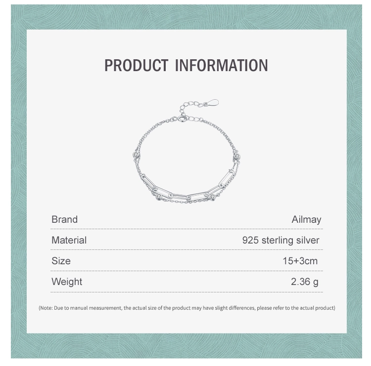 Luxury Round Zirconia Adjustable Chain Bracelet 925 Sterling Silver