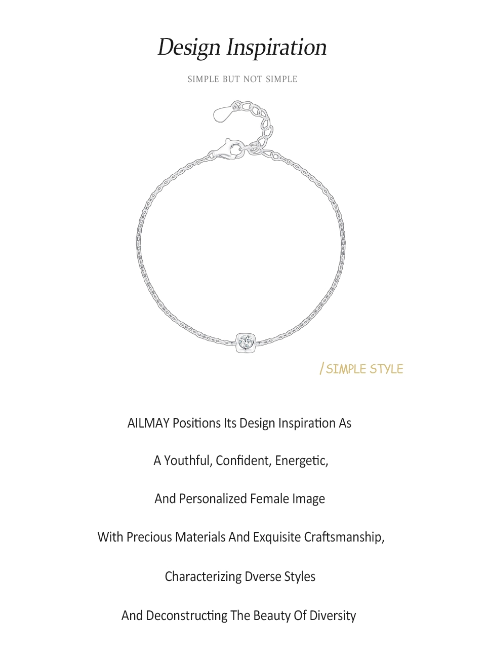 Classic Cube Square Chain Bracelet Geometric Design 925 Sterling Silver
