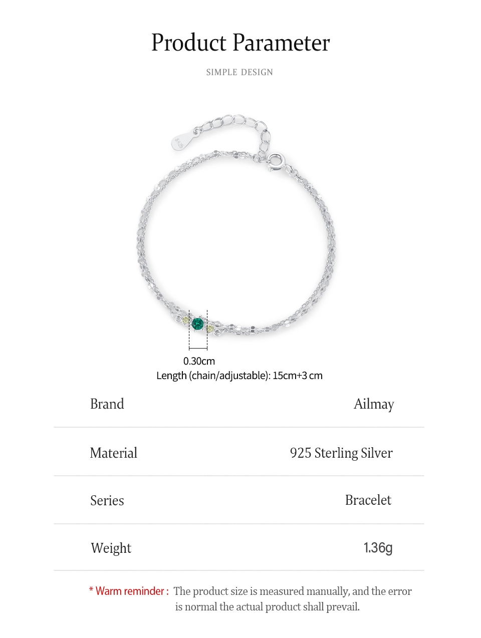 Vintage Double-Layer Link Chain bracelet 925 Sterling Silver
