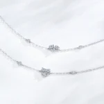 Classic Sweet Heart Fashion Chain Bracelet 925 Sterling Silver