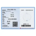 Trendy Round Sea Blue Zircon Chain Bracelet 925 Sterling Silver