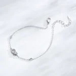 Creative Sun Moon Chain Bracelet 925 Sterling Silver
