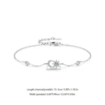 Creative Sun Moon Chain Bracelet 925 Sterling Silver