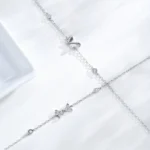 Cute Hollow Small Butterfly Chain Bracelet 925 Sterling Silver
