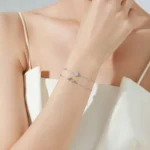 Romantic LOVE Letter Chain Bracelet 925 Sterling Silver