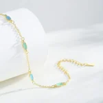 Personality Round Black Chain Shaped Bracelets 925 Sterling Silver