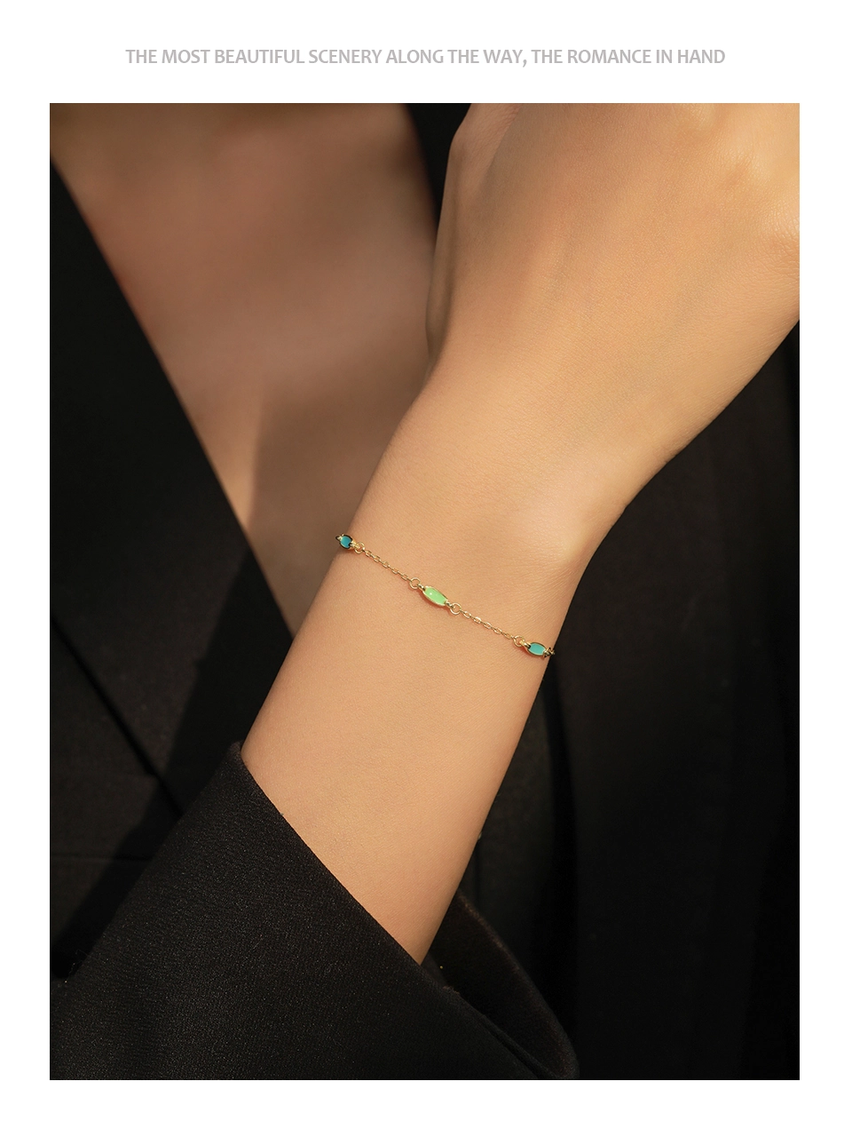 Personality Round Black Chain Shaped Bracelets 925 Sterling Silver