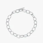 Chain Geometric Bracelet Fashion New Genuine 925 Sterling Silver