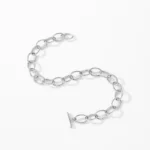 Chain Geometric Bracelet Fashion New Genuine 925 Sterling Silver