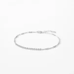 Beads Link Stackable Chain Bracelet Real 925 Sterling Silver