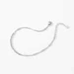 Beads Link Stackable Chain Bracelet Real 925 Sterling Silver