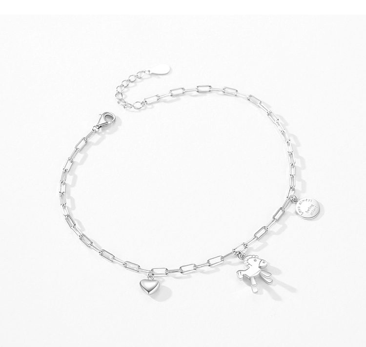 Unique Horse Animal Design Adjustable Bracelets 925 Sterling Silver