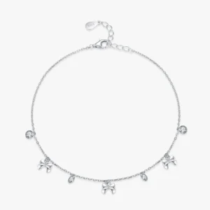 Geometric Design Adjustable Link Chain Bracelet 925 Sterling Silver