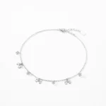 Geometric Design Adjustable Link Chain Bracelet 925 Sterling Silver