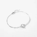 Romantic Heart Adjustable Bracelet 925 Sterling Silver