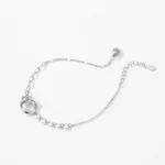 Romantic Heart Adjustable Bracelet 925 Sterling Silver