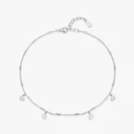 Sexy Lip Shape Chain Bracelet Genuine 925 Sterling Silver Adjustable