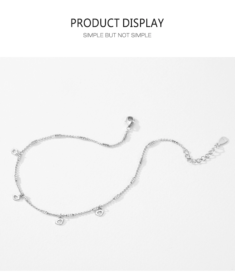 Sexy Lip Shape Chain Bracelet Genuine 925 Sterling Silver Adjustable