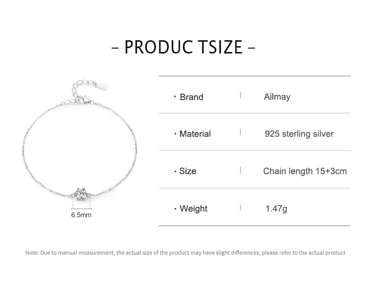 Classics Round Sparkling Clear CZ Chain Type Bracelet 925 Sterling Silver