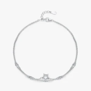 Light Luxury Elegant Star Zirconia Bilayer Bracelets 925 Sterling Silver