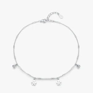 Charm Snowflake Fashion Chain Bracelet Real 925 Sterling Silver