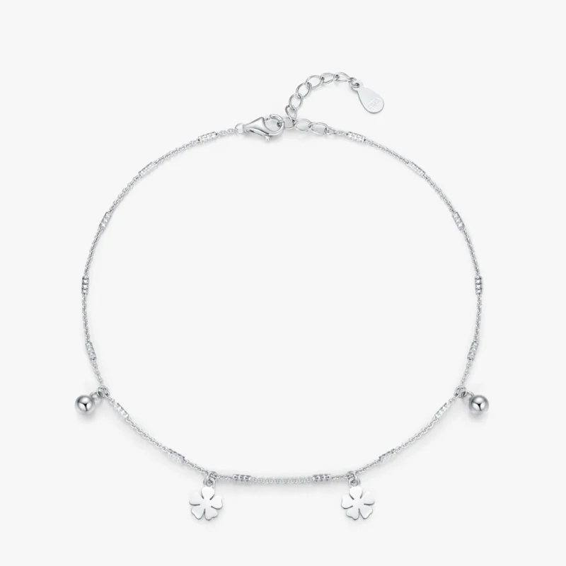 Charm Snowflake Fashion Chain Bracelet Real 925 Sterling Silver