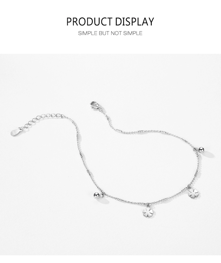 Charm Snowflake Fashion Chain Bracelet Real 925 Sterling Silver
