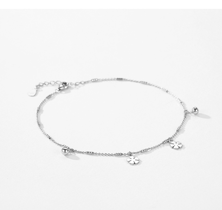 Charm Snowflake Fashion Chain Bracelet Real 925 Sterling Silver