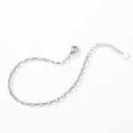 Stackable Geometric Fashion Chain Bracelet 925 Sterling Silver