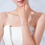 Fashion Design Romantic Infinite Symbol Bracelet 925 Sterling Silver