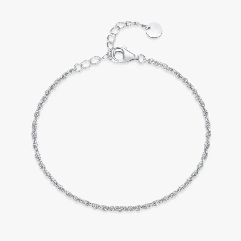 Chain Stackable Bracelet 925 Sterling Silver