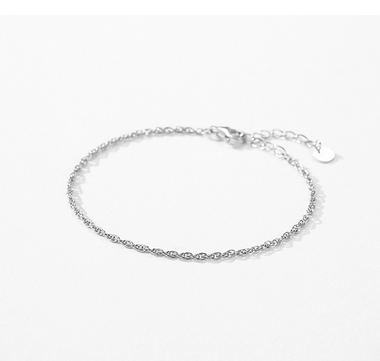Chain Stackable Bracelet 925 Sterling Silver