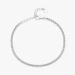 Chain Stackable Geometric Bracelet 100% 925 Sterling Silver