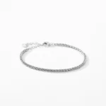 Chain Stackable Geometric Bracelet 100% 925 Sterling Silver