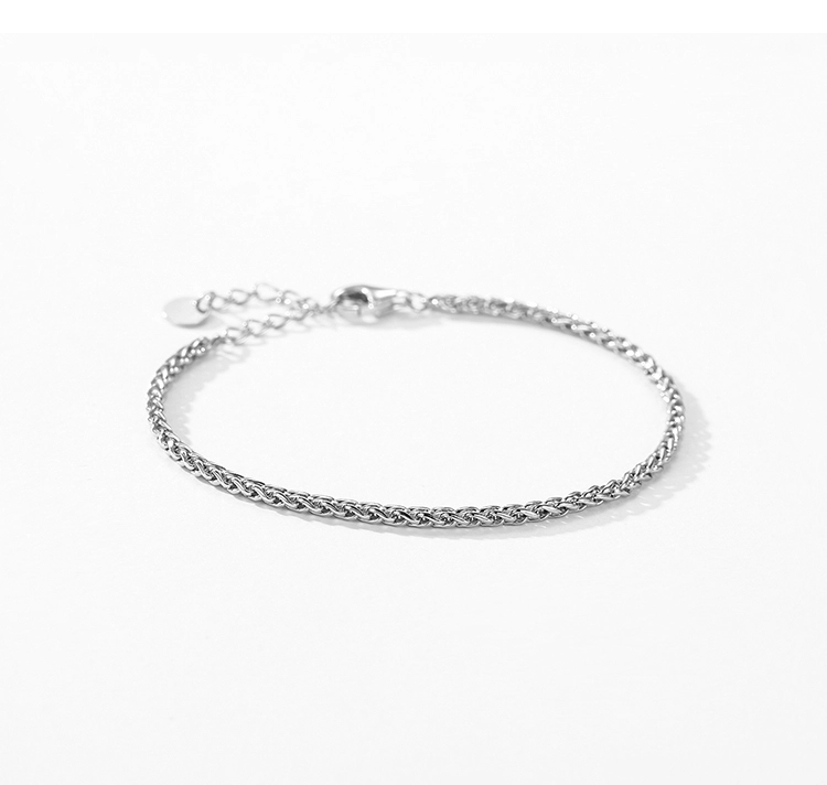 Chain Stackable Geometric Bracelet 100% 925 Sterling Silver