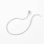 Luxury Round Zirconia Adjustable Chain Bracelet 925 Sterling Silver