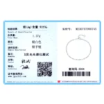 Luxury Round Zirconia Adjustable Chain Bracelet 925 Sterling Silver