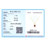 Rhodolite Water Droplet Necklace Classic Gold Plated