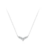 Temperament Dolphin Tail Pendant Necklace 925 Sterling Silver