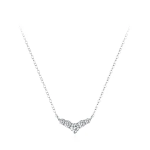 Temperament Dolphin Tail Pendant Necklace 925 Sterling Silver