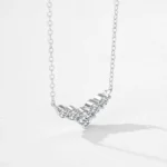 Temperament Dolphin Tail Pendant Necklace 925 Sterling Silver