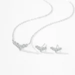 Temperament Dolphin Tail Pendant Necklace 925 Sterling Silver