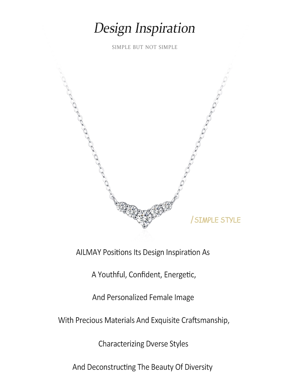 Temperament Dolphin Tail Pendant Necklace 925 Sterling Silver