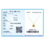 Luxurious Gold Zircon Pendant Necklace Gold Plated