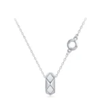 Fashion Round Pendant Necklace Top Quality 925 Sterling Silver