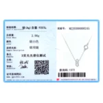 Fashion Round Pendant Necklace Top Quality 925 Sterling Silver