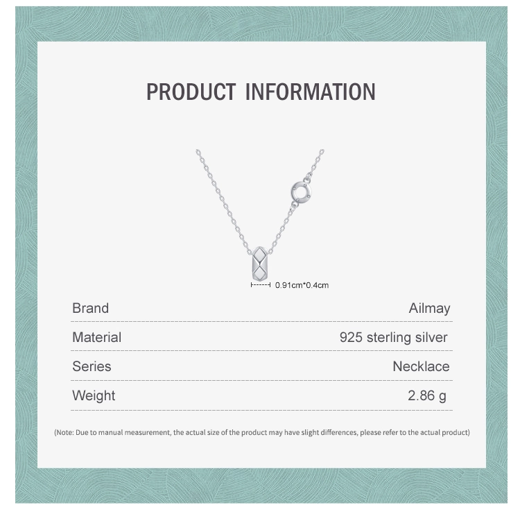 Fashion Round Pendant Necklace Top Quality 925 Sterling Silver