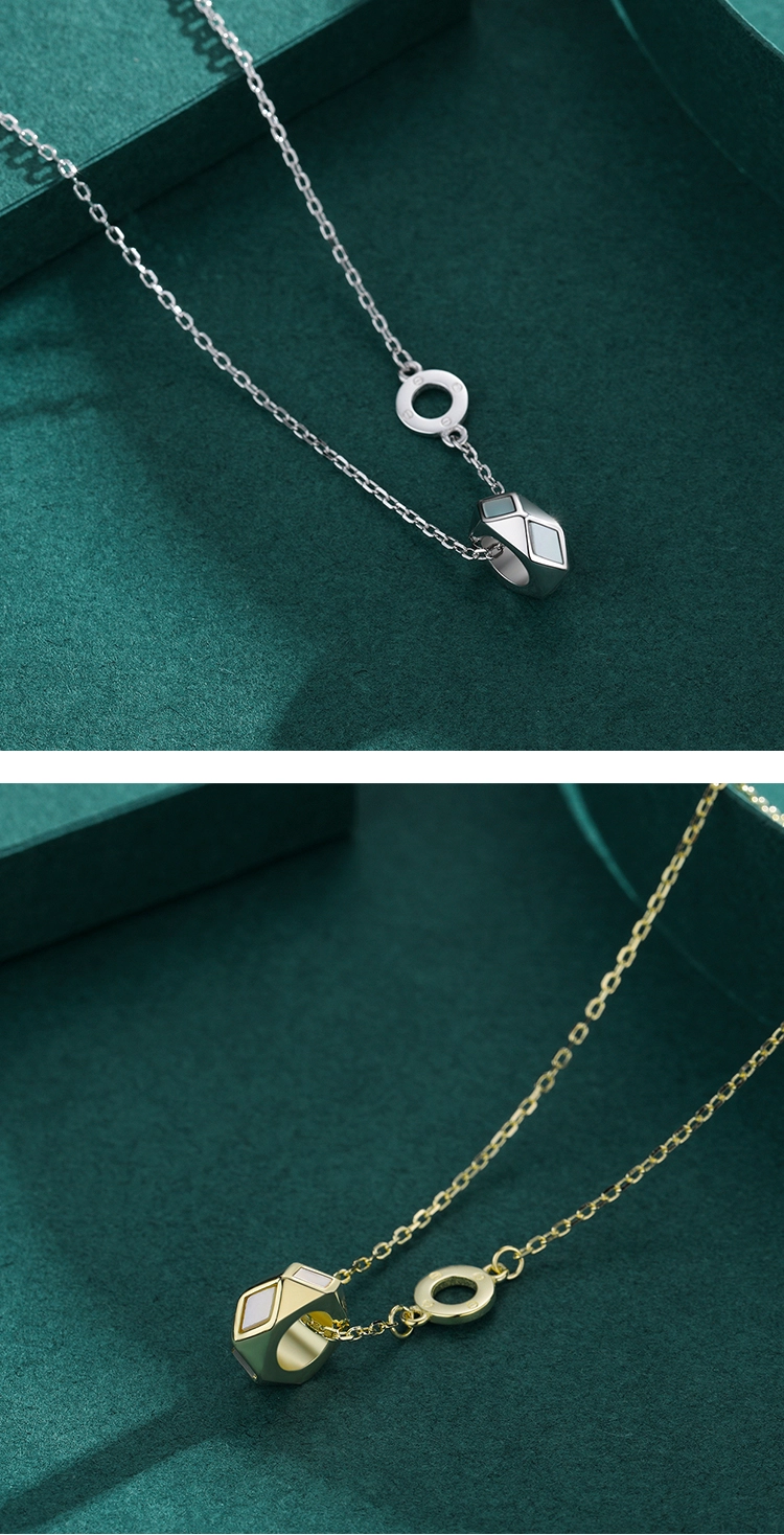 Fashion Round Pendant Necklace Top Quality 925 Sterling Silver