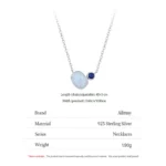 Oval Moonstone Pendant Necklace 925 Sterling Silver